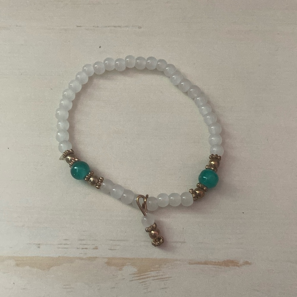 clear and colorful bracelet